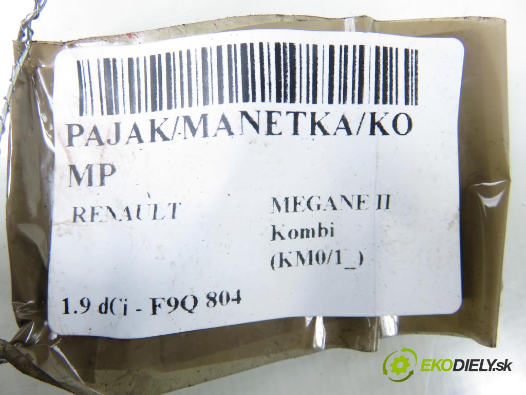 RENAULT MEGANE II Kombi (KM0/1_) KOMBI 2008 96,00 1.9 dCi 131 - F9Q 804 1870,00 páčka/prepínač