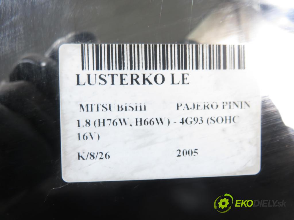 MITSUBISHI PAJERO PININ (H6_W, H7_W) SUV 2005 84,00 1.8 (H76W, H66W) - 4G93 (SOHC 16V) 1834,00 Spätné zrkadlo LE 
