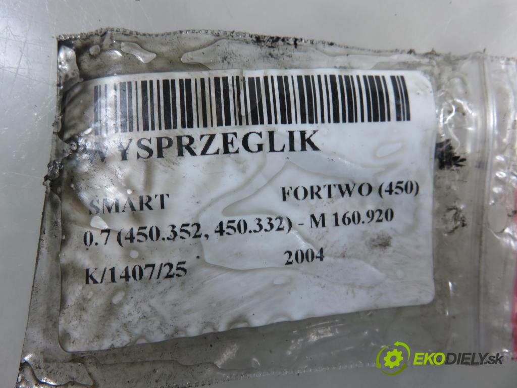 SMART FORTWO Coupe (450) HB 2004 45,00 0.7 (450.352, 450.332) - M 160.920 698,00 SPOJKA: 0003226V016