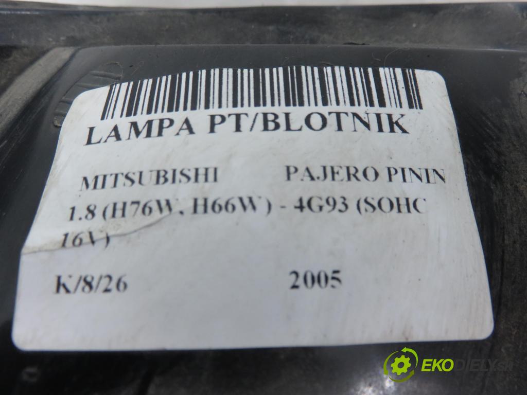 MITSUBISHI PAJERO PININ (H6_W, H7_W) SUV 2005 84,00 1.8 (H76W, H66W) - 4G93 (SOHC 16V) 1834,00 Svetlo pravé zadné MR416092