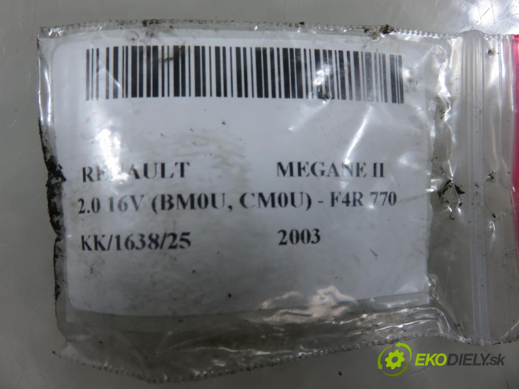 RENAULT MEGANE II (BM0/1_, CM0/1_) HB 2003 99,00 2.0 16V 135 - F4R 770 1998,00 Koleso vačky Vačkový hriadeľ: 2552905