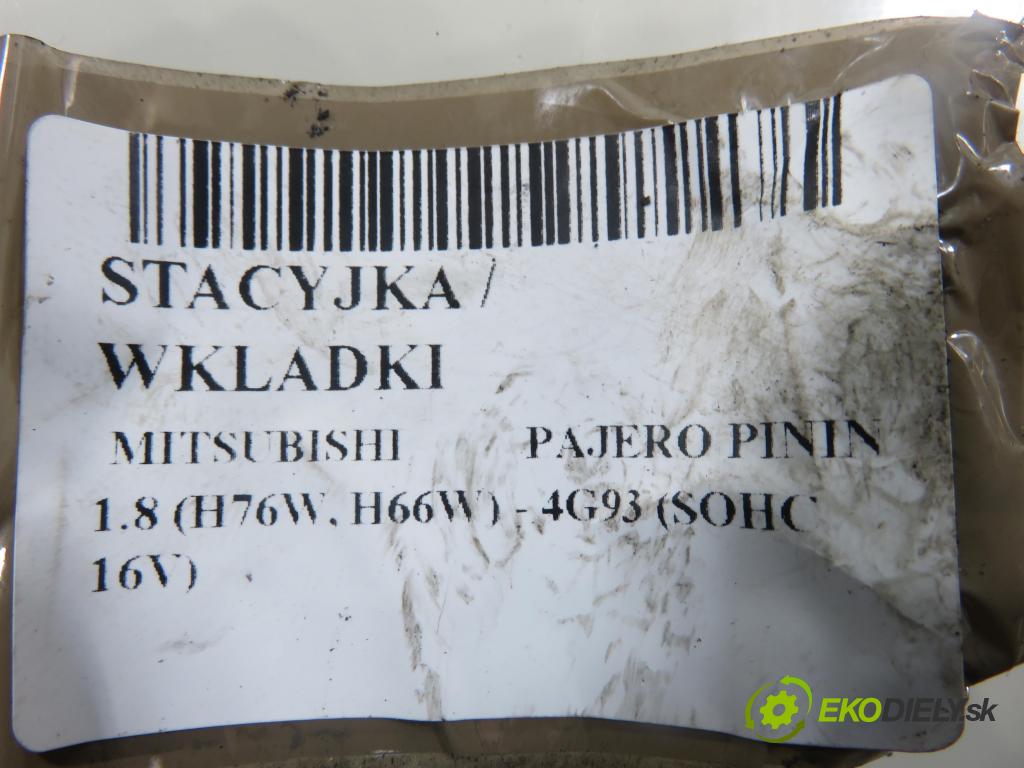 MITSUBISHI PAJERO PININ (H6_W, H7_W) SUV 2005 84,00 1.8 (H76W, H66W) - 4G93 (SOHC 16V) 1834,00 spinačka / zámky MR587312