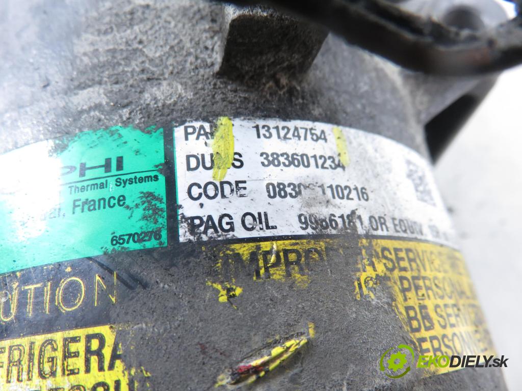 OPEL ASTRA H GTC (L08) HB 2006 74,00 1.7 CDTi - Z 17 DTH 1686,00 KOMPRESOR: klimatizace 13124754 (Kompresor klimatizace)