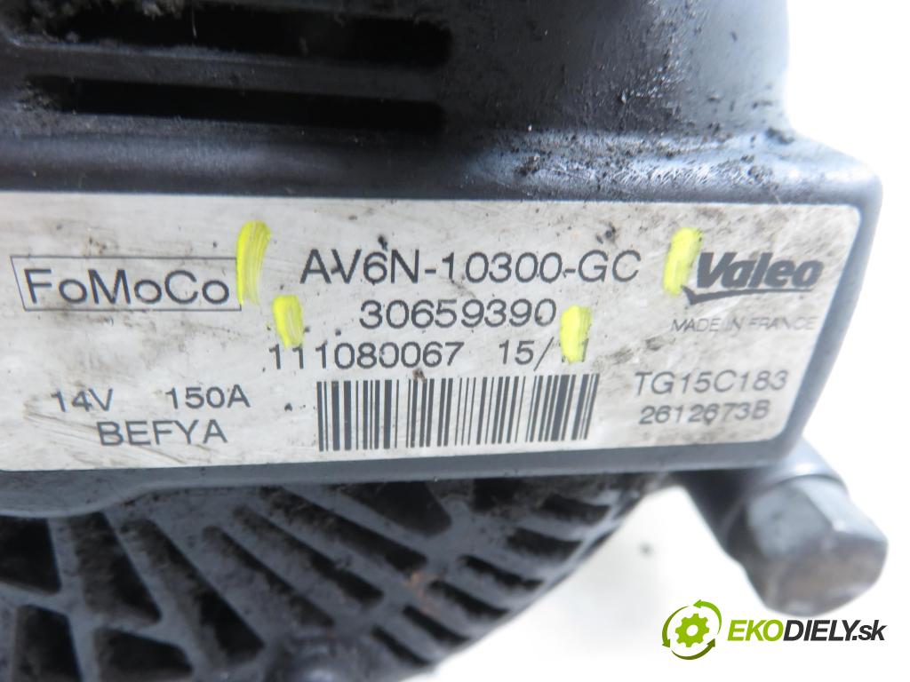 FORD FIESTA VI (CB1,CCN) HB 2011 51,00 1.4 TDCi - KVJA 1399,00 Alternátor 30659390 ; AV6N10300GC (Alternátor)