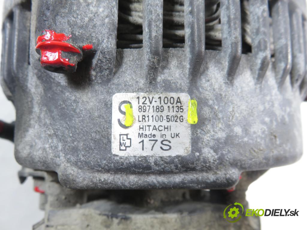 OPEL ASTRA H GTC (L08) HB 2006 74,00 1.7 CDTi - Z 17 DTH 1686,00 Alternátor 8971891135 ; LR1100502G (Alternátor)