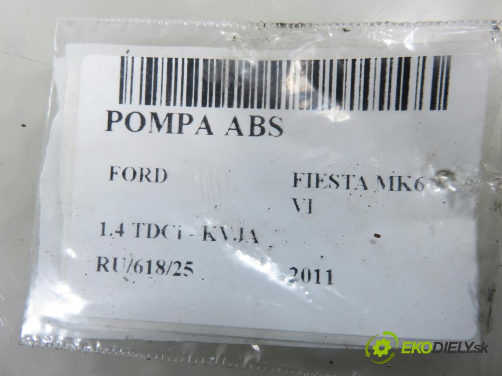 FORD FIESTA VI (CB1,CCN) HB 2011 51,00 1.4 TDCi - KVJA 1399,00 pumpa ABS 10096101473 ; AV592C405EA ; 10021206604 (Pumpa ABS)