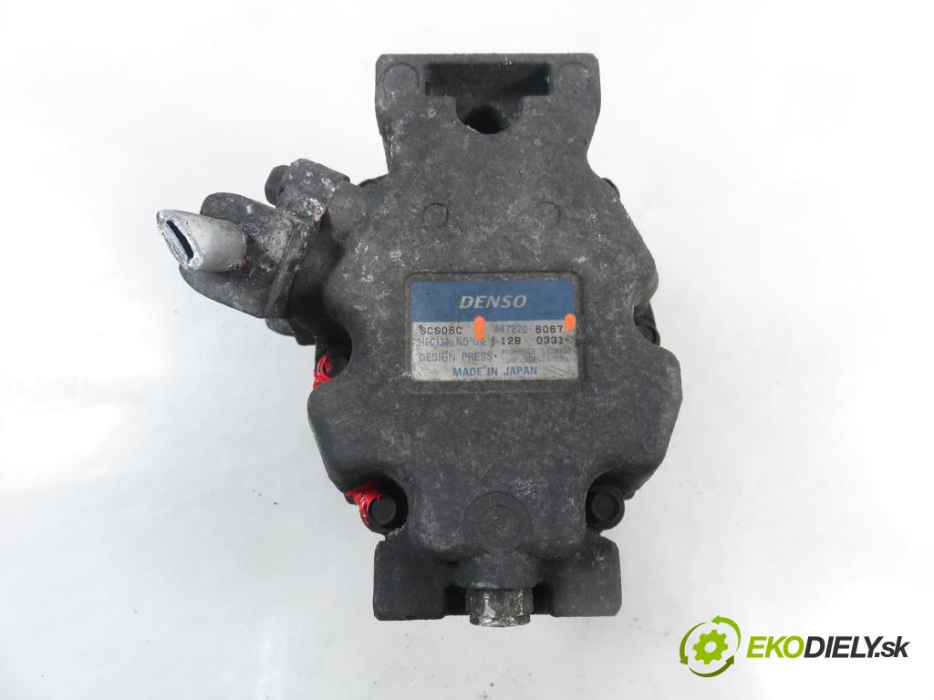 TOYOTA YARIS (_P1_) HB 2001 63,00 1.3 VVTi 86 - 2NZ-FE 1299,00 KOMPRESOR: klimatizácie 4472206067 (Kompresor klimatizácie)