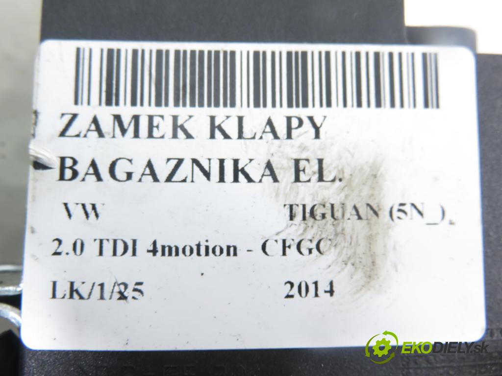 VW TIGUAN (5N_) SUV 2014 130,00 2.0 TDI 4motion - CFGC 1968,00 zámok dverí kufor EL. 5M0827505E