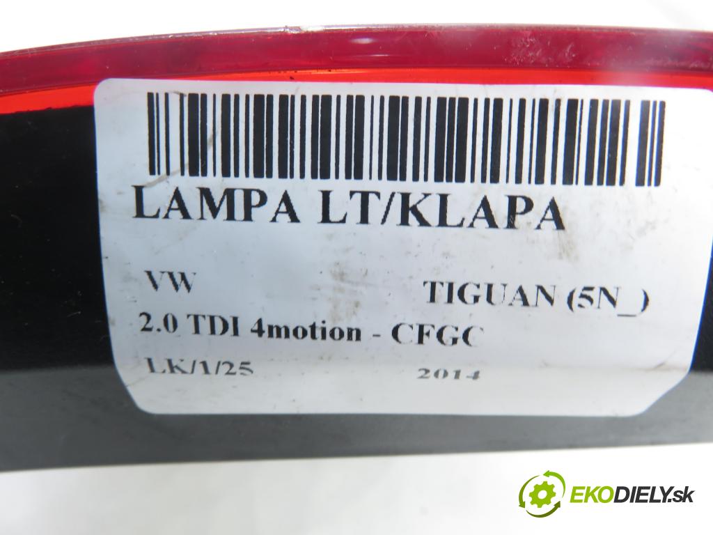 VW TIGUAN (5N_) SUV 2014 130,00 2.0 TDI 4motion - CFGC 1968,00 Svetlo ľavé zadné kufor 
