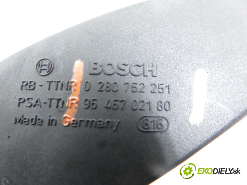 PEUGEOT 307 Break (3E) KOMBI 2002 79,00 2.0 HDI 110 - RHS (DW10ATED) 1997,00 Potenciometer plynu 0280752251 ; 9646702180 (Potenciometer plynového pedálu)