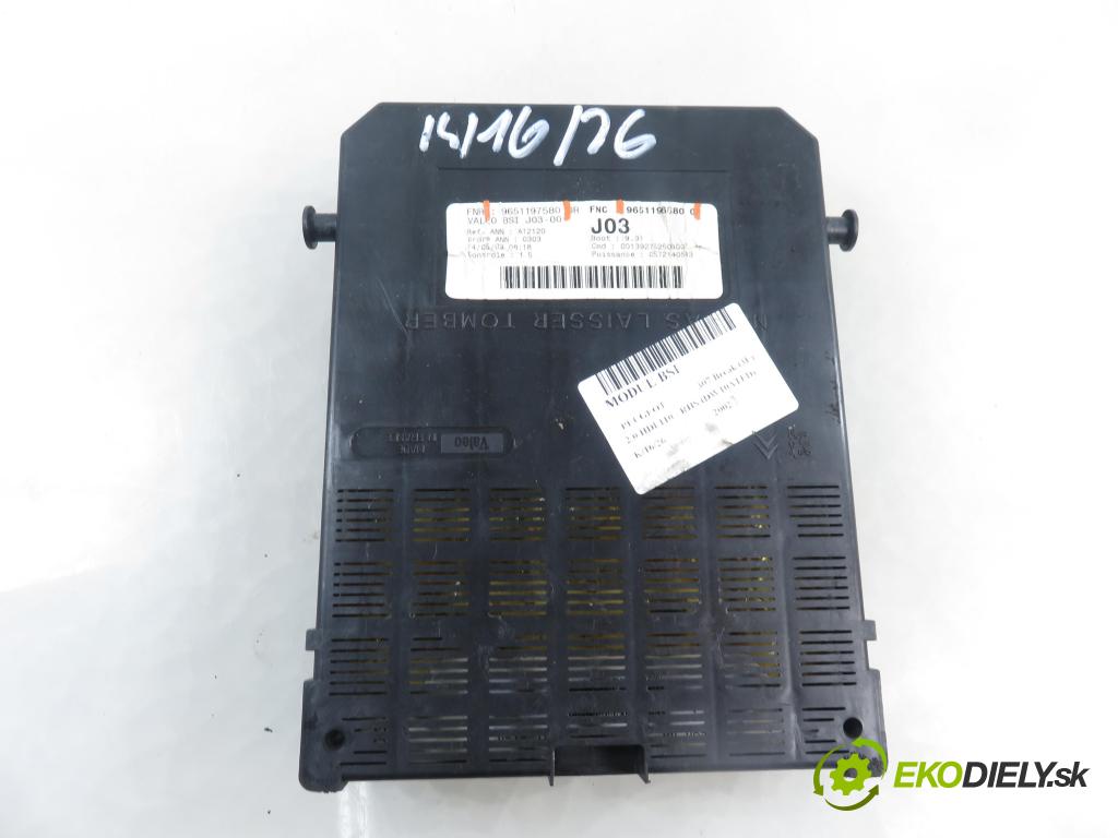 PEUGEOT 307 Break (3E) KOMBI 2002 79,00 2.0 HDI 110 - RHS (DW10ATED) 1997,00 MODUL BSI 9651196880 ; 9651197580