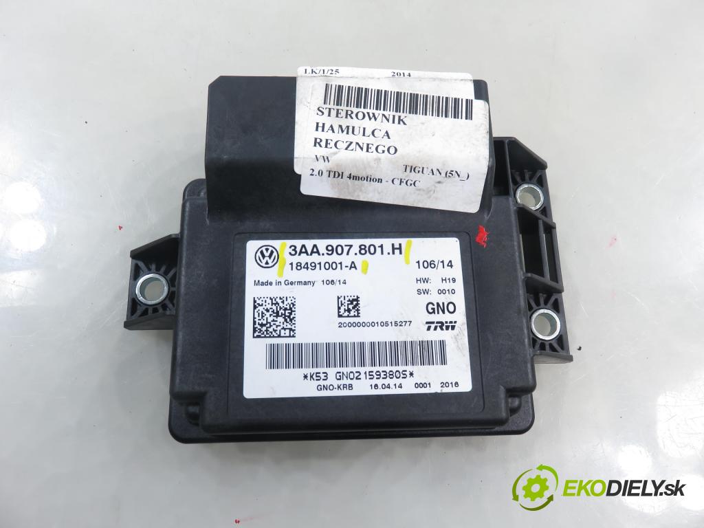 VW TIGUAN (5N_) SUV 2014 130,00 2.0 TDI 4motion - CFGC 1968,00 Riadiaca jednotka brzdy MANUÁLNY: 3AA907801H ; 18491001A