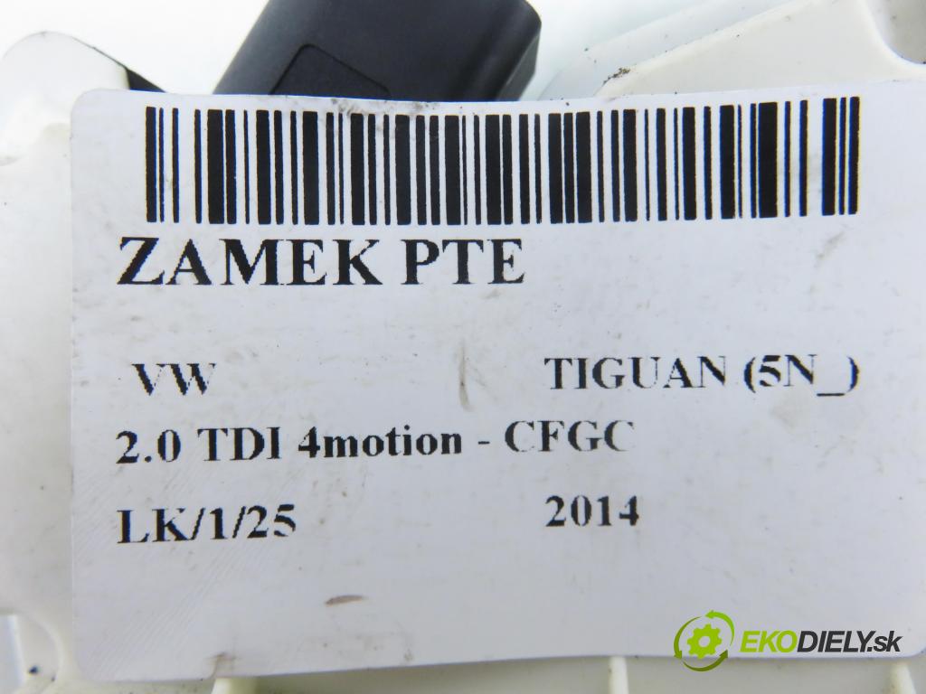 VW TIGUAN (5N_) SUV 2014 130,00 2.0 TDI 4motion - CFGC 1968,00 zámok PTE 5N0839016J