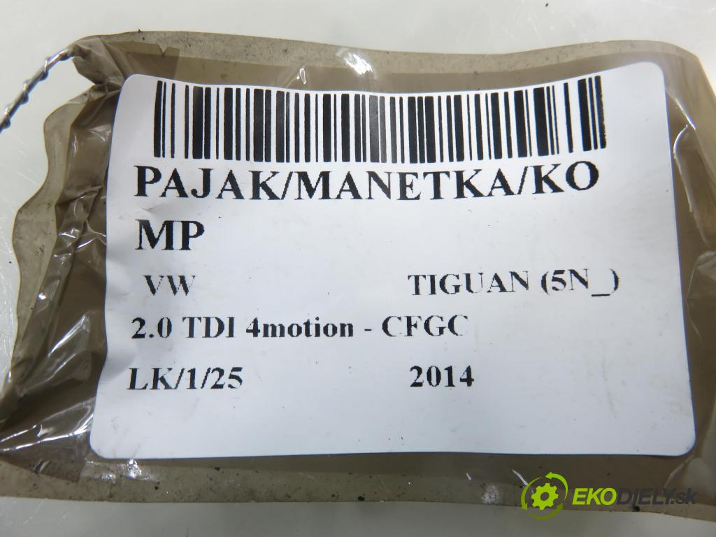 VW TIGUAN (5N_) SUV 2014 130,00 2.0 TDI 4motion - CFGC 1968,00 páčka/prepínač 5K0953501DJ ; 5K0953502M