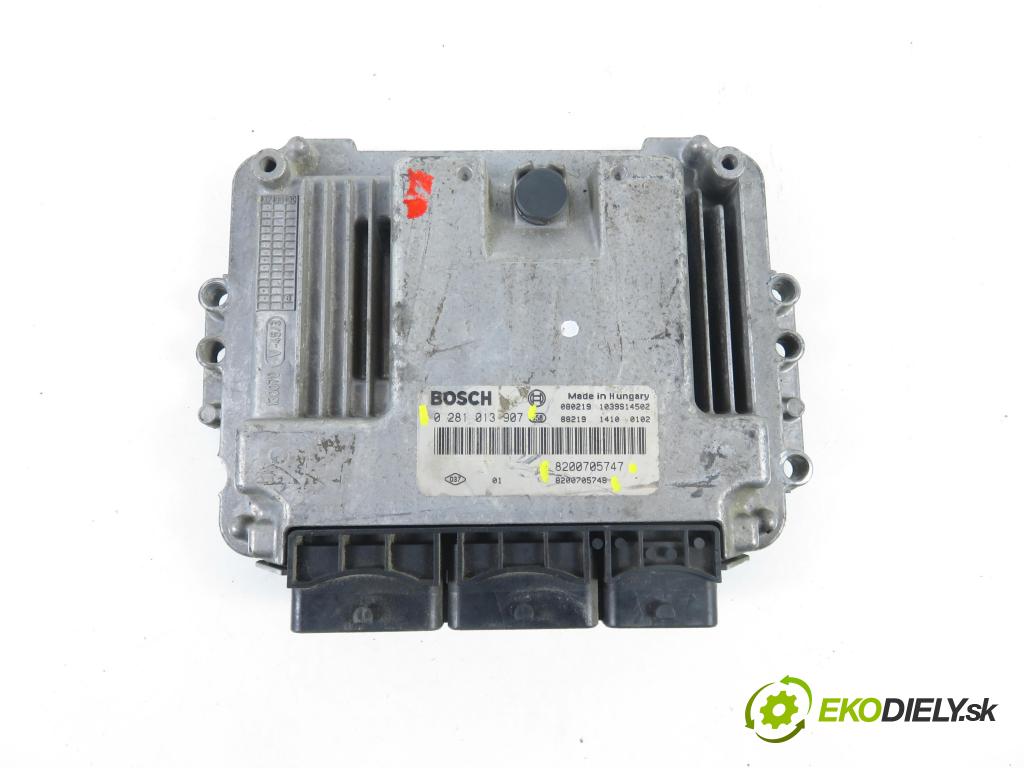 RENAULT MEGANE II Kombi (KM0/1_) KOMBI 2008 96,00 1.9 dCi 131 - F9Q 804 1870,00 Riadiaca jednotka Motor 0281013907 ; 8200705747 ; 8200705748