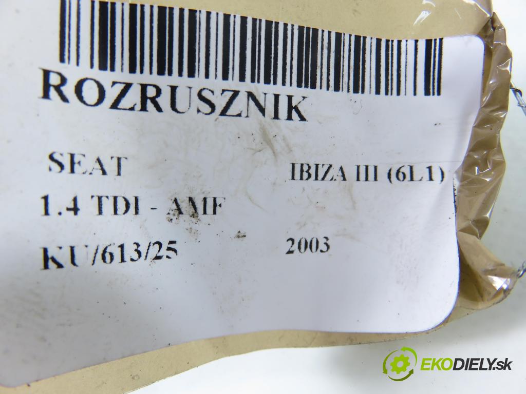 SEAT IBIZA III (6L1) HB 2003 55,00 1.4 TDI 75 - AMF 1422,00 Štartér 02A911024G ; D7RS130 (Štartér)