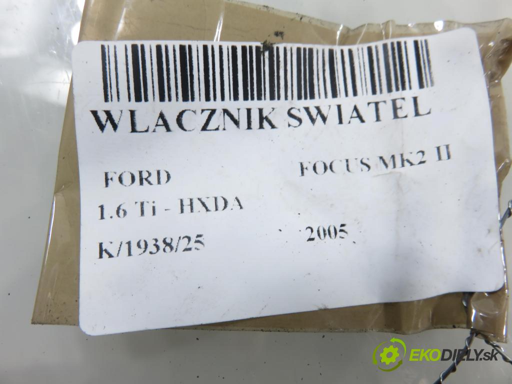 FORD FOCUS II (DA_, HCP) HB 2005 85,00 1.6 Ti - HXDA 1596,00 prepínač svetlá 4M5T13A024CA