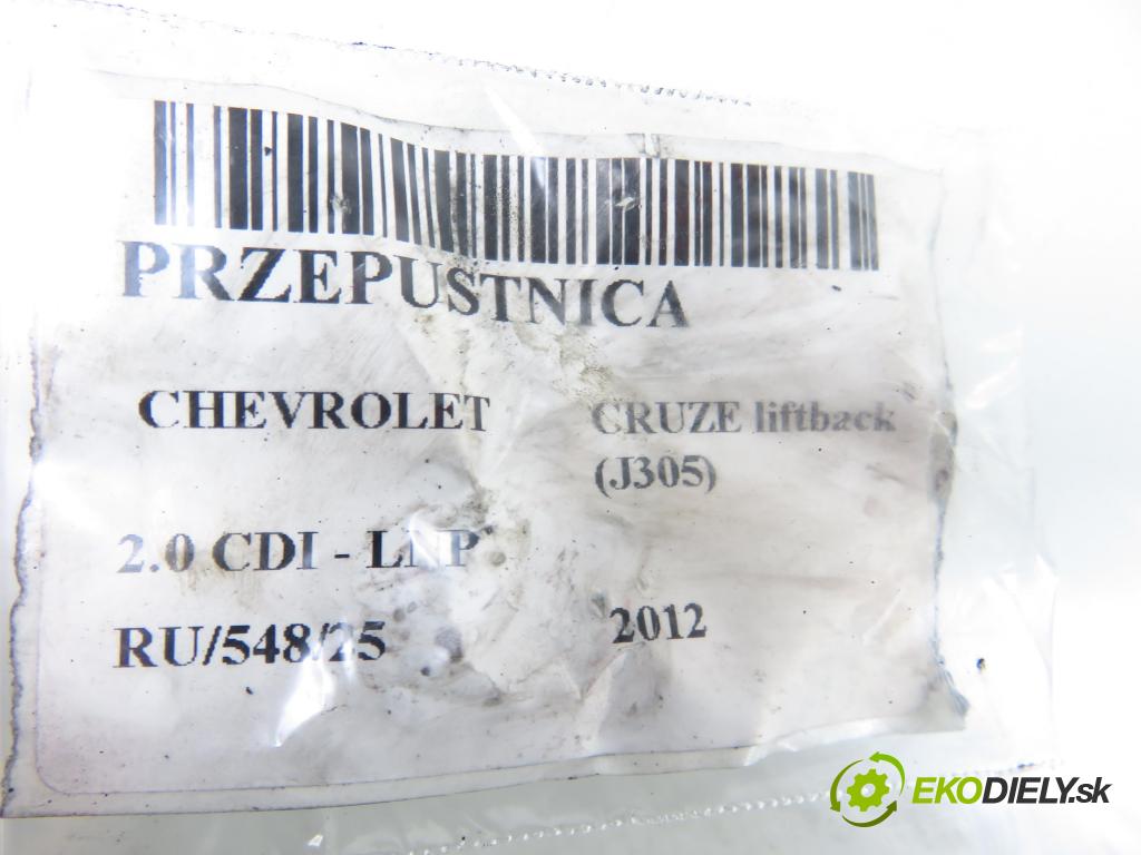 CHEVROLET CRUZE liftback (J305) HB 2012 120,00 2.0 Dsl - LNP 1998,00 Škrtiaca klapka RMA591 ; 25183238 (Škrtiaca klapka)