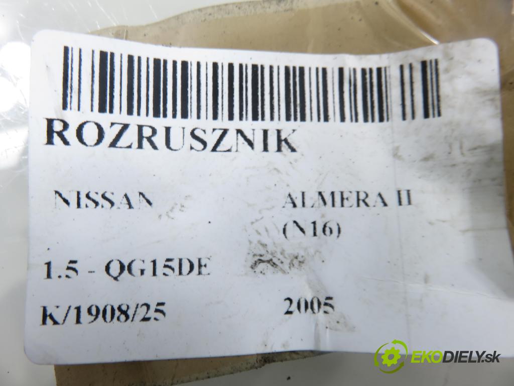 NISSAN ALMERA II Hatchback (N16) HB 2005 72,00 1.5 - QG15DE 1498,00 Štartér 233009F662 (Štartér)