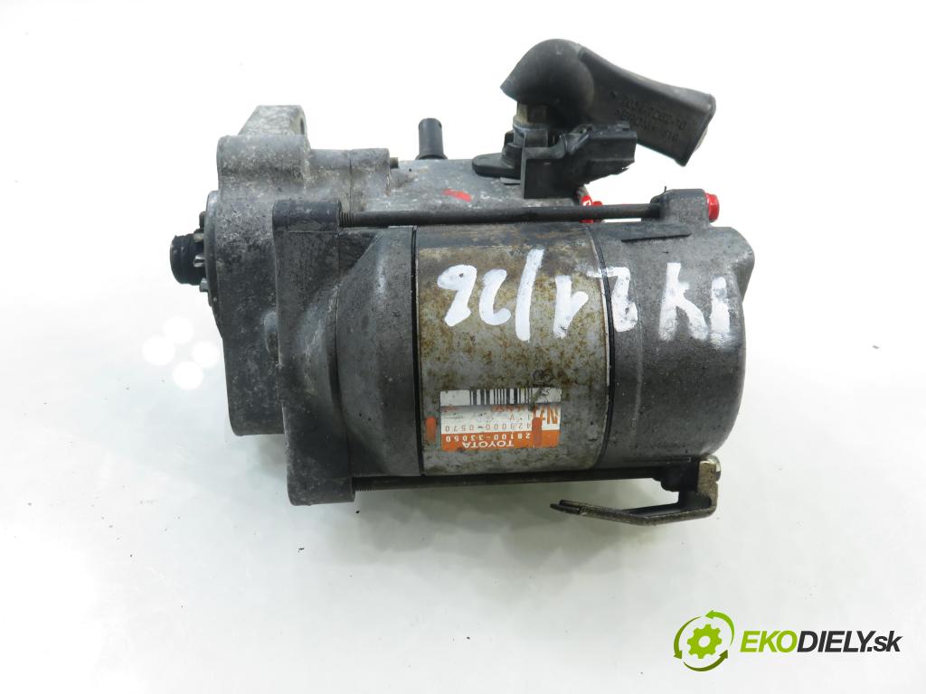 TOYOTA YARIS (_P1_) HB 2002 55,00 1.4 D-4D (NLP10_) - 1ND-TV 1364,00 Štartér 2810033050 ; 4280000570 (Štartér)