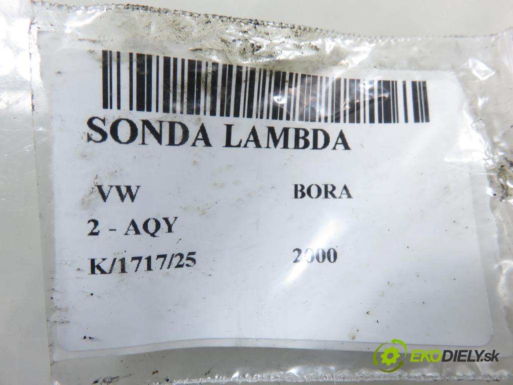 VW BORA (1J2) SEDAN 2000 85,00 2 - AQY 1984,00 sonda lambda 0258006978 (Lambda sonda)