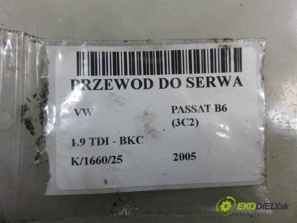 VW PASSAT B6 (3C2) SEDAN 2005 77,00 1.9 TDI PD 105 - BKC 1896,00 rúrka do serva 3C0611939