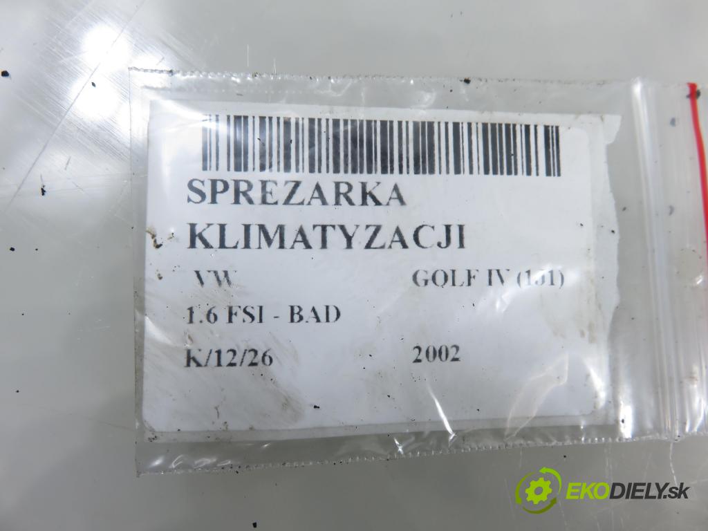VW GOLF IV (1J1) HB 2002 81,00 1.6 FSI - BAD 1598,00 KOMPRESOR: klimatizace 6Q0820803D (Kompresor klimatizace)