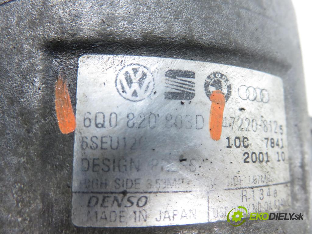 VW GOLF IV (1J1) HB 2002 81,00 1.6 FSI - BAD 1598,00 KOMPRESOR: klimatizace 6Q0820803D (Kompresor klimatizace)