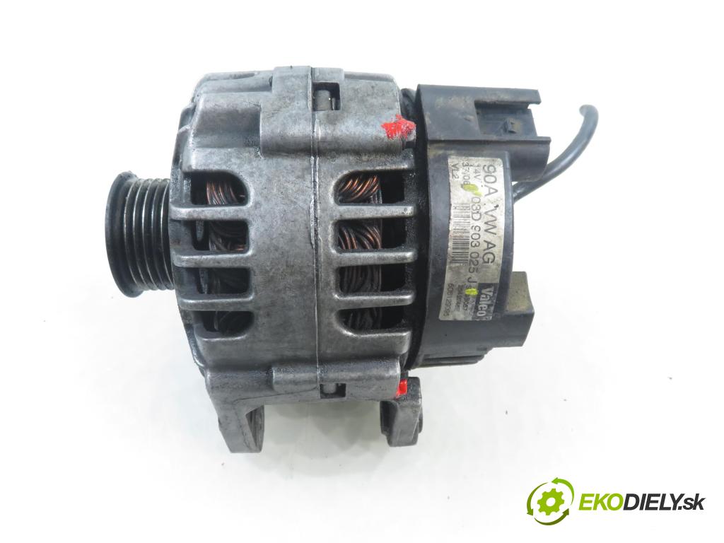 VW POLO (9N_) HB 2003 40,00 1.2 6V 54 - AWY 1198,00 Alternátor 03D903025J (Alternátor)