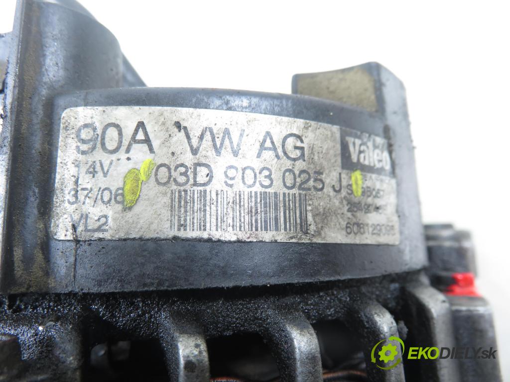 VW POLO (9N_) HB 2003 40,00 1.2 6V 54 - AWY 1198,00 Alternátor 03D903025J (Alternátor)