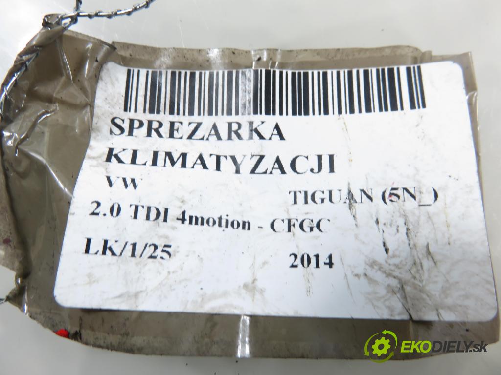 VW TIGUAN (5N_) SUV 2014 130,00 2.0 TDI 4motion - CFGC 1968,00 KOMPRESOR: klimatizace 5K0820803A (Kompresor klimatizace)