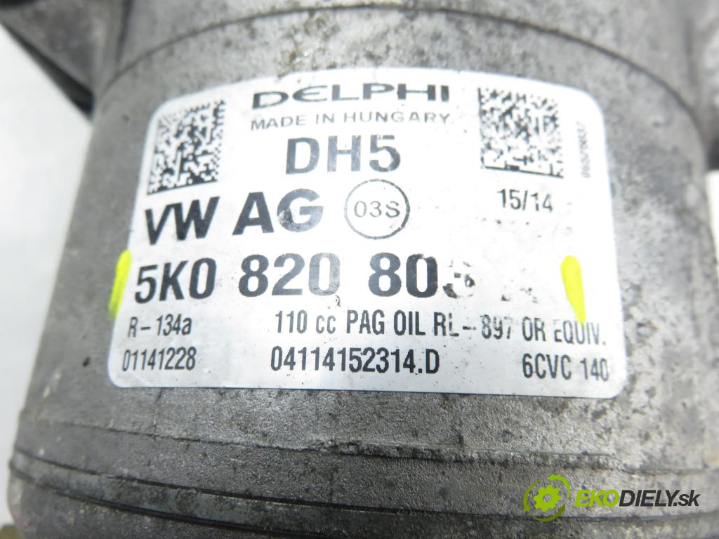 VW TIGUAN (5N_) SUV 2014 130,00 2.0 TDI 4motion - CFGC 1968,00 KOMPRESOR: klimatizace 5K0820803A (Kompresor klimatizace)