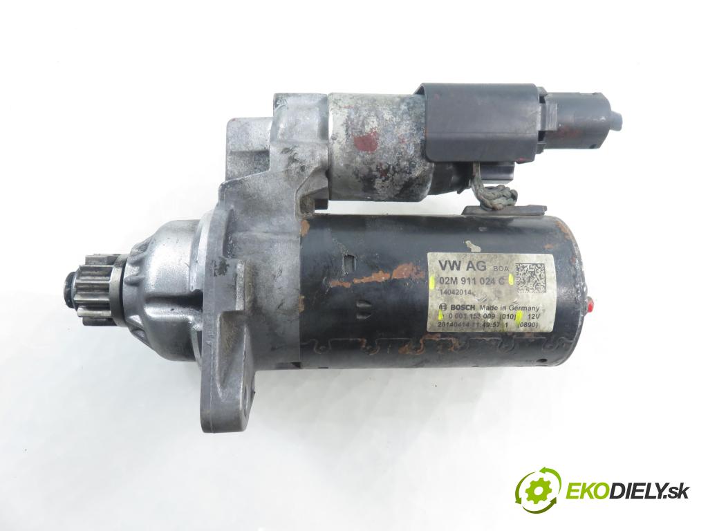 VW TIGUAN (5N_) SUV 2014 130,00 2.0 TDI 4motion - CFGC 1968,00 startér 02M911024C ; 0001153009 ; 0001153010 (Startér)