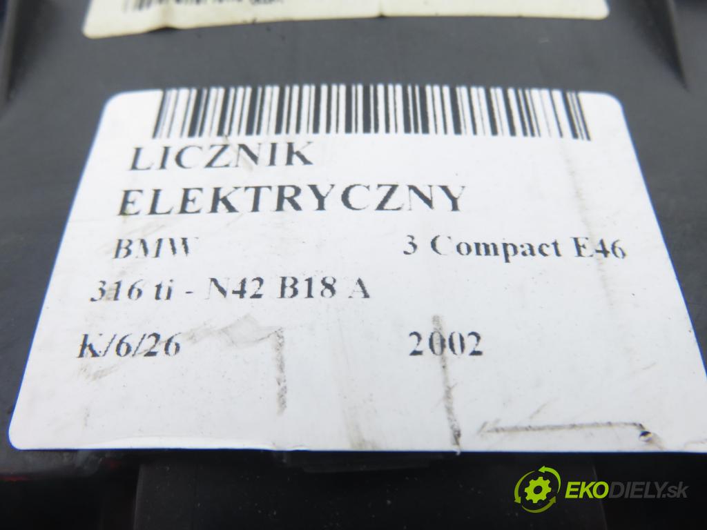 BMW 3 Compact (E46) HB 2002 85,00 1.8 316 ti 115 - N42 B18 A 1796,00 Prístrojovka elektrický 6911286 ; 0263606341