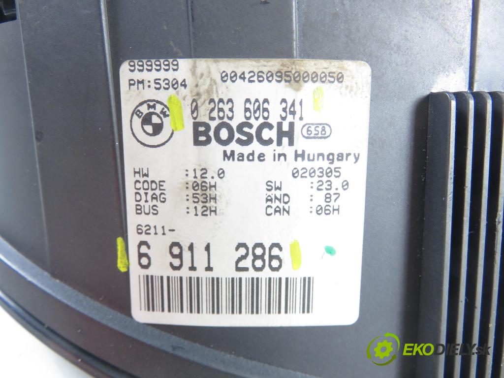 BMW 3 Compact (E46) HB 2002 85,00 1.8 316 ti 115 - N42 B18 A 1796,00 Prístrojovka elektrický 6911286 ; 0263606341