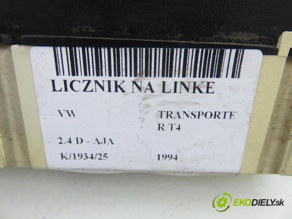 VW TRANSPORTER IV Skrzynia (70XA) KABINA/PLATFORMA 1994 55,00 2.4 D - AJA 2370,00 Prístrojovka na ODKAZ: 701919033DK