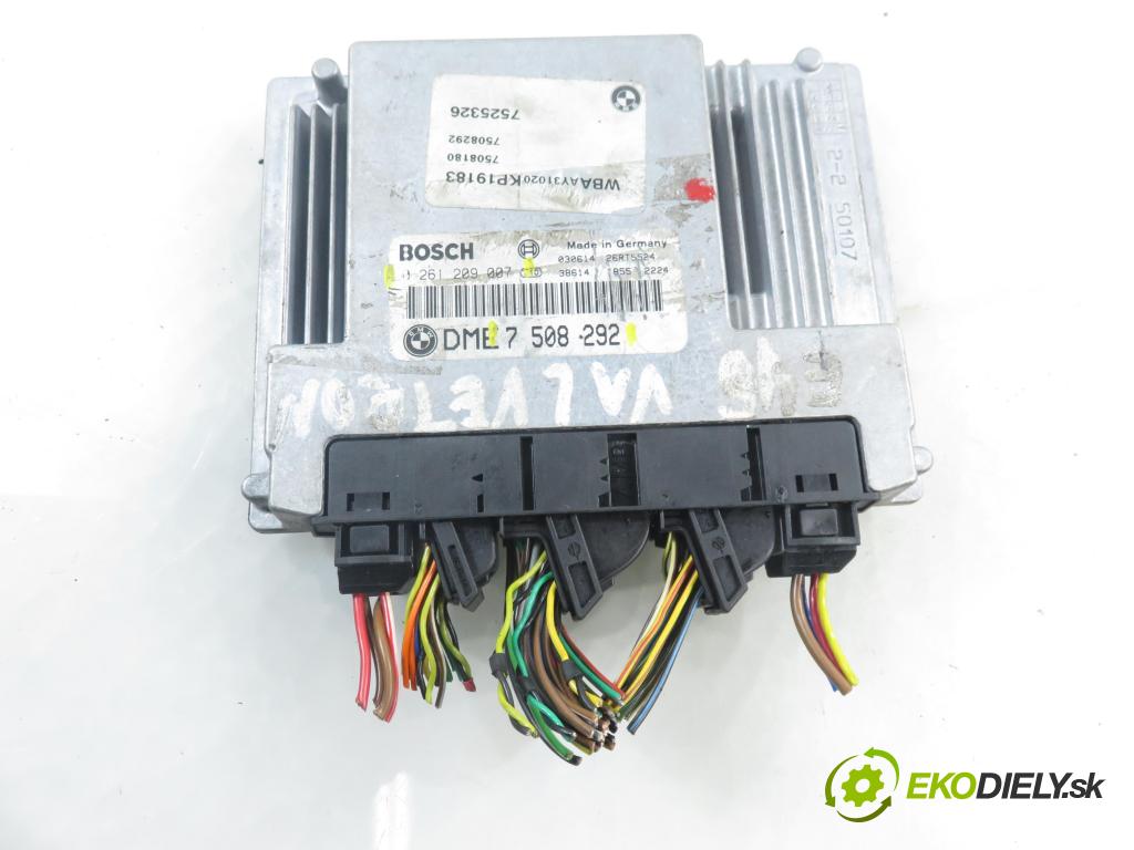 BMW 3 Compact (E46) HB 2002 85,00 1.8 316 ti 115 - N42 B18 A 1796,00 Riadiaca jednotka Motor 7508292 ; 0261209007