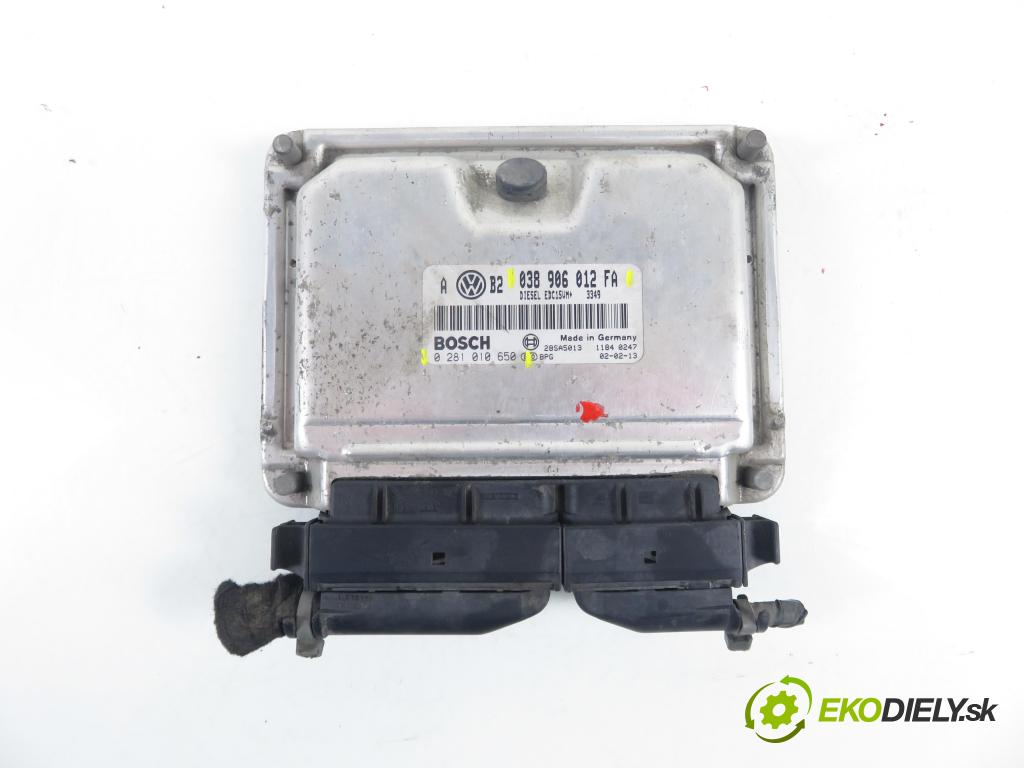 VW GOLF IV (1J1) HB 2002 66,00 1.9 TDI 90 - ALH 1896,00 Riadiaca jednotka Motor 038906012FA ; 0281010650