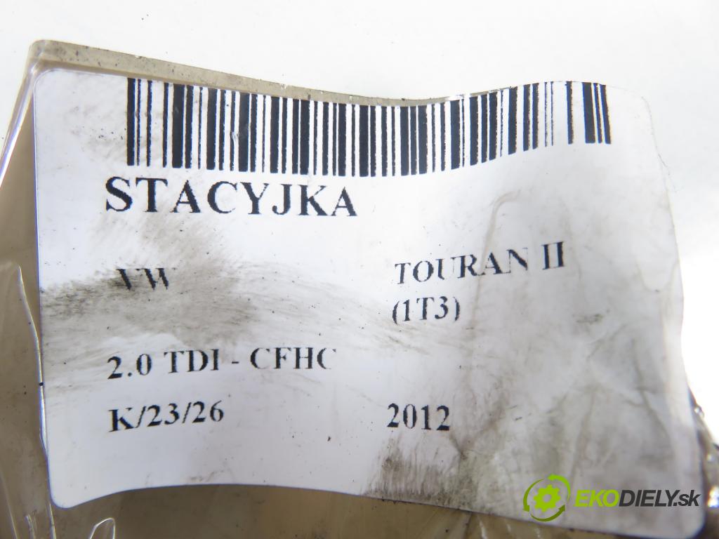VW TOURAN (1T3) MINIVAN 2012 103,00 2.0 TDI - CFHC 1968,00 spinačka 1K0905851B (Spínacia skrinka)