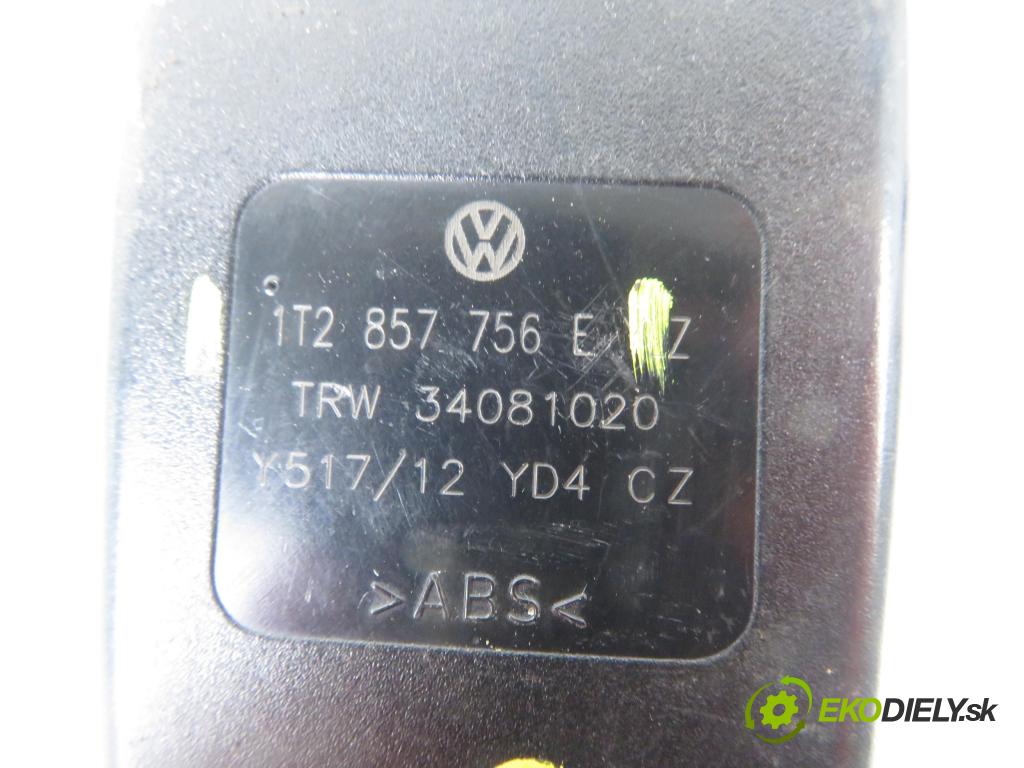 VW TOURAN (1T3) MINIVAN 2012 103,00 2.0 TDI - CFHC 1968,00 zapínače pásov predný 1T0857755C ; 1T2857756E