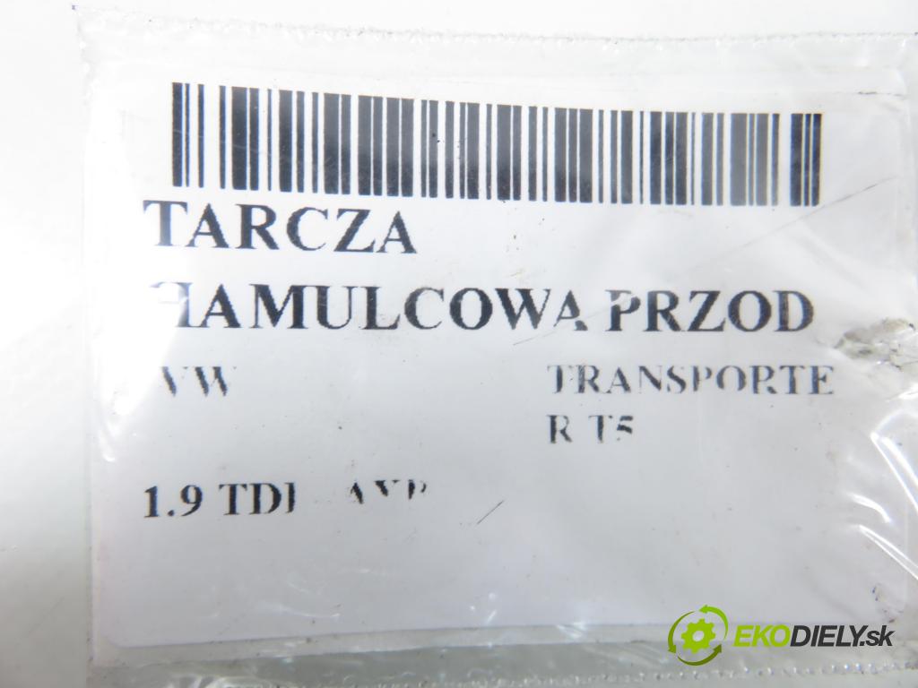 VW TRANSPORTER V Skrzynia (7HA, 7HH, 7EA, 7EH) FURGON 2005 77,00 1.9 TDI PD 105 - AXB 1896,00 Lamela kotúč brzdová predný 