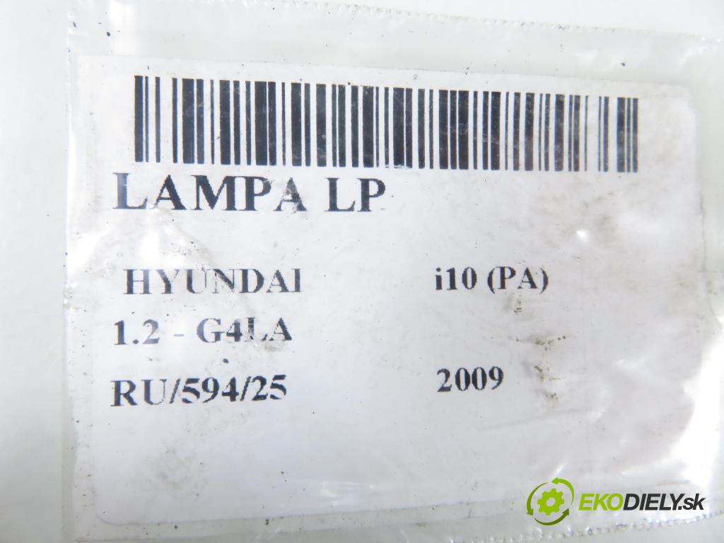 HYUNDAI i10 (PA) HB 2009 57,00 1.2 16V - G4LA 1248,00 Svetlo LP 921010X0