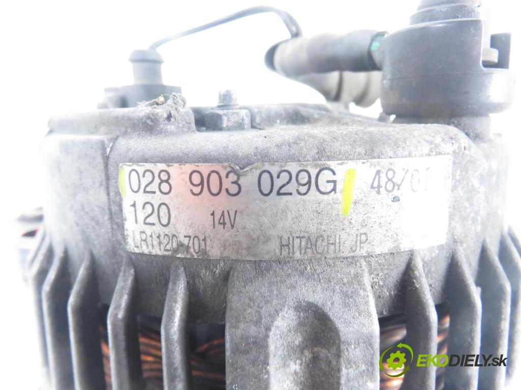 VW GOLF IV (1J1) HB 2002 66,00 1.9 TDI 90 - ALH 1896,00 Alternátor 028903029G (Alternátor)