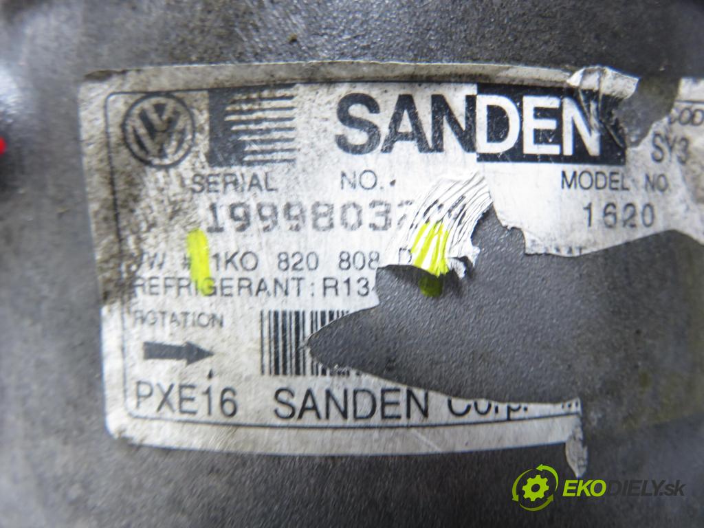 VW TOURAN (1T3) MINIVAN 2012 103,00 2.0 TDI - CFHC 1968,00 KOMPRESOR: klimatizace 1K0820808D (Kompresor klimatizace)