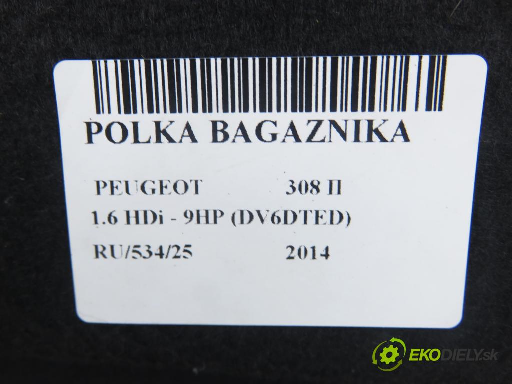 PEUGEOT 308 II HB 2014 68,00 1.6 HDi - 9HP (DV6DTED) 1560,00 POLKA: kufor