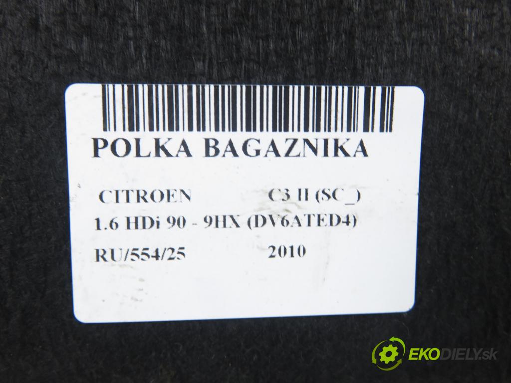 CITROEN C3 II (SC_) HB 2010 0,00 1.6 HDi 90 - 9HX (DV6ATED4) 1560,00 POLKA: kufor 96833304ZD