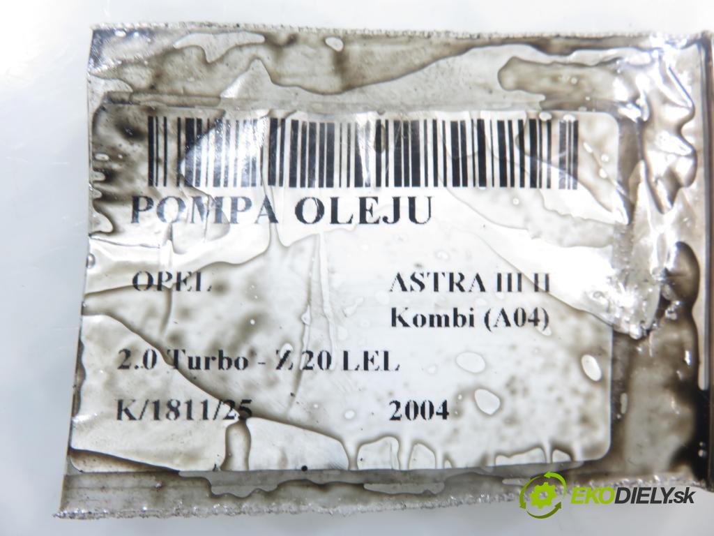 OPEL ASTRA H Kombi (A04) KOMBI 2004 125,00 2.0 Turbo - Z 20 LEL 1998,00 Pumpa oleja 24402722 ; 871473158 (Olejová pumpa)