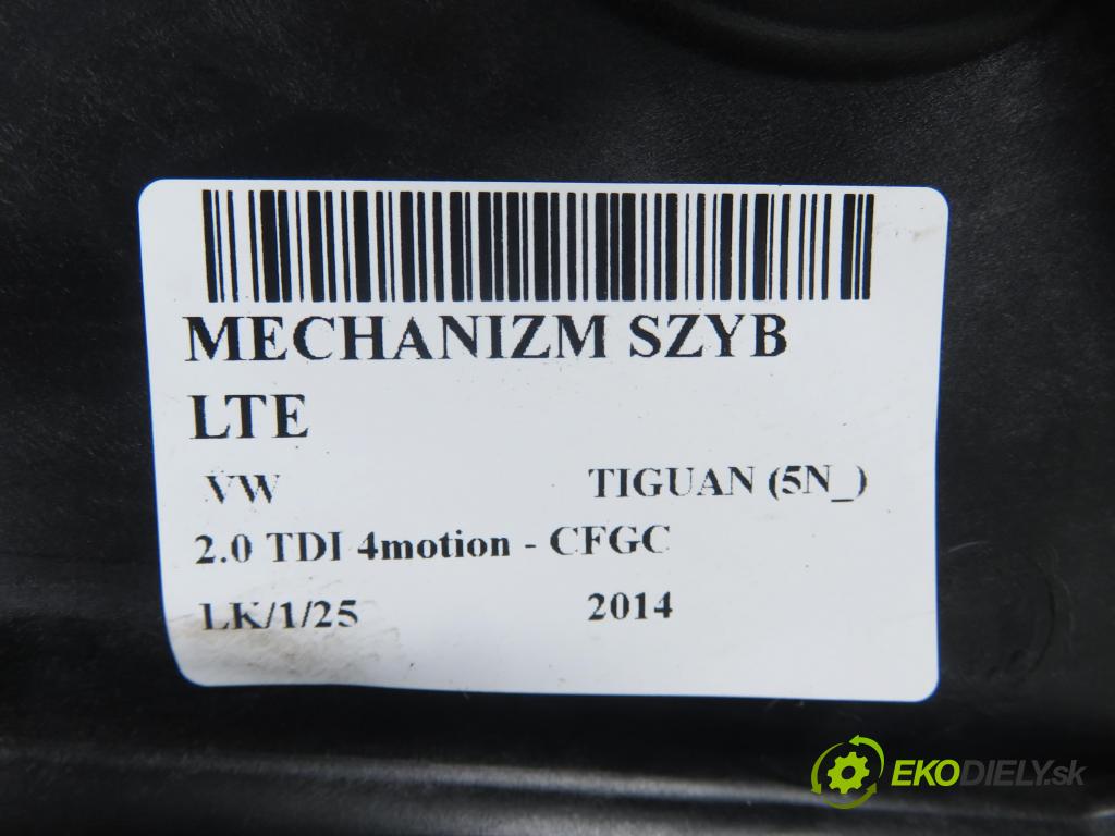 VW TIGUAN (5N_) SUV 2014 130,00 2.0 TDI 4motion - CFGC 1968,00 Mechanizmus okien 5N0959703F ; 5N0839461A ; 5N0839729R