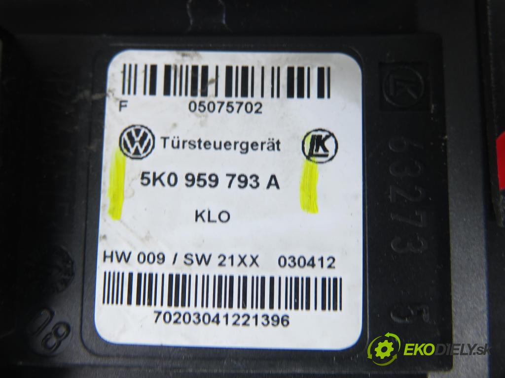 VW TOURAN (1T3) MINIVAN 2012 103,00 2.0 TDI - CFHC 1968,00 Mechanizmus okien 5K0959793A ; 1T0959701AA ; 1T1837729BD