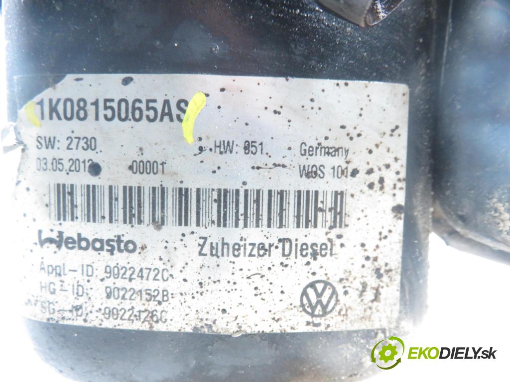 VW TOURAN (1T3) MINIVAN 2012 103,00 2.0 TDI - CFHC 1968,00 Webasto 1K0815065AS ; 122R000277 (Webasto (nezávislé topení))